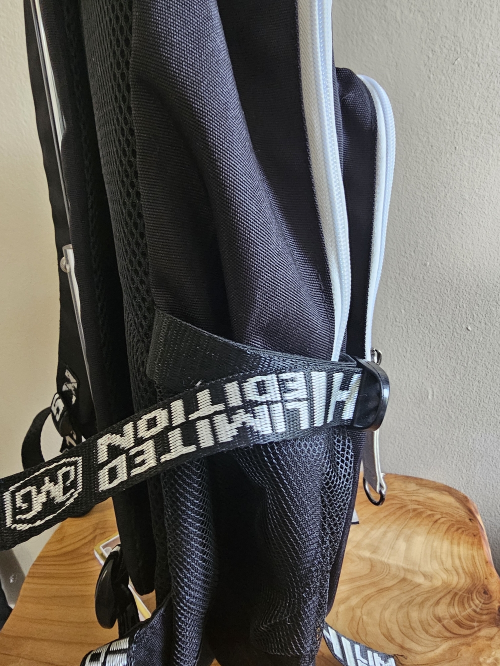 Harry Potter Inspired Black Graphic Zip Front Backpack with White Trim - Picture 8 of 11